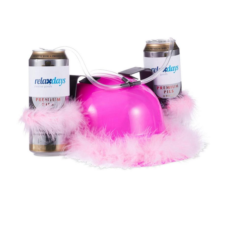 relaxdays  Relaxdays Bierhelm Pink 