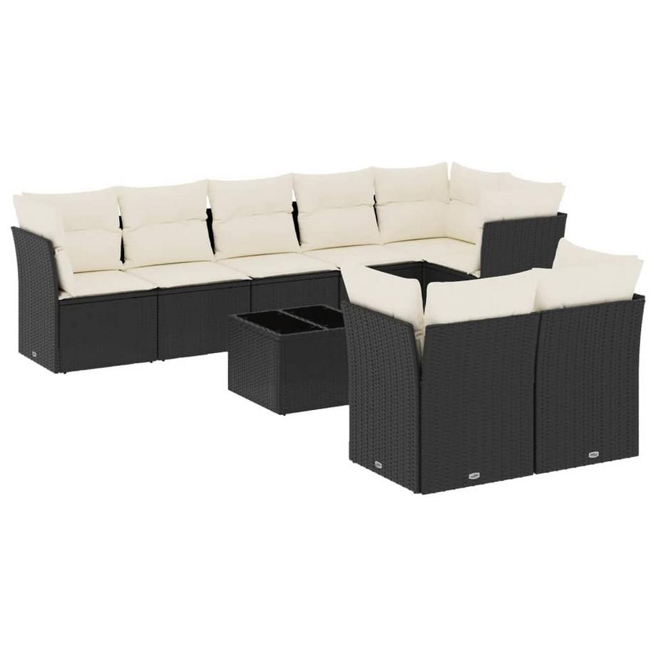Ensemble de canapés de jardin rotin synthétique