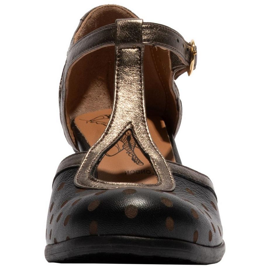 FLY London Pumps con cinturino a T motivo pois  