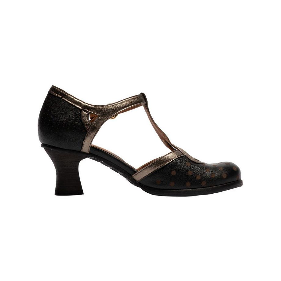 FLY London Pumps con cinturino a T motivo pois  