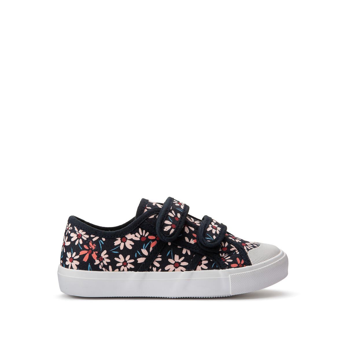 La Redoute Collections  Canvas-Sneakers mit Blumenprint und Klettverschluss 