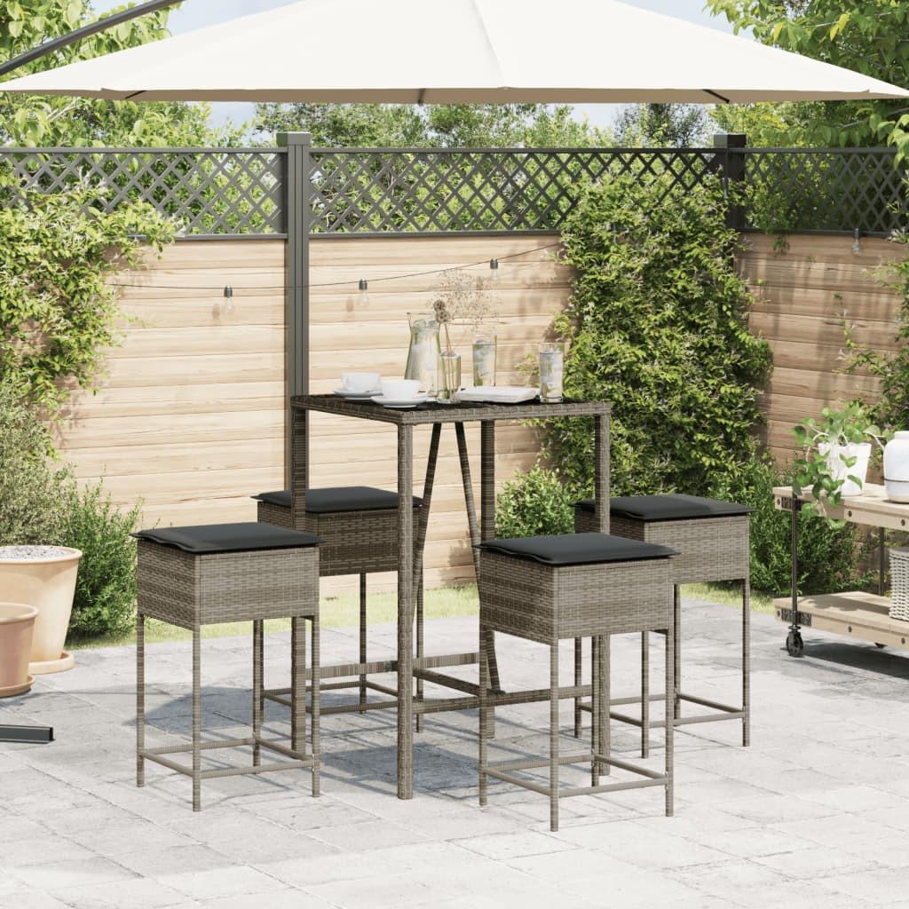 VidaXL Gartenbar set poly-rattan  