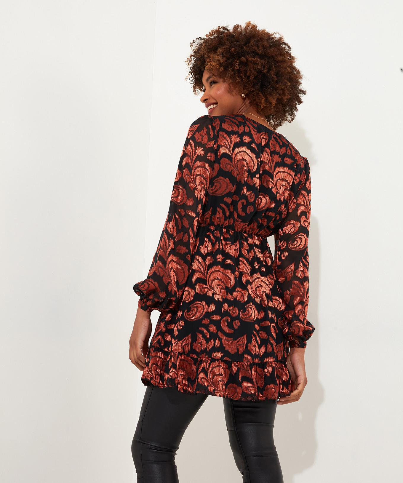 Joe Browns  Robe Tunique Col V Florale 