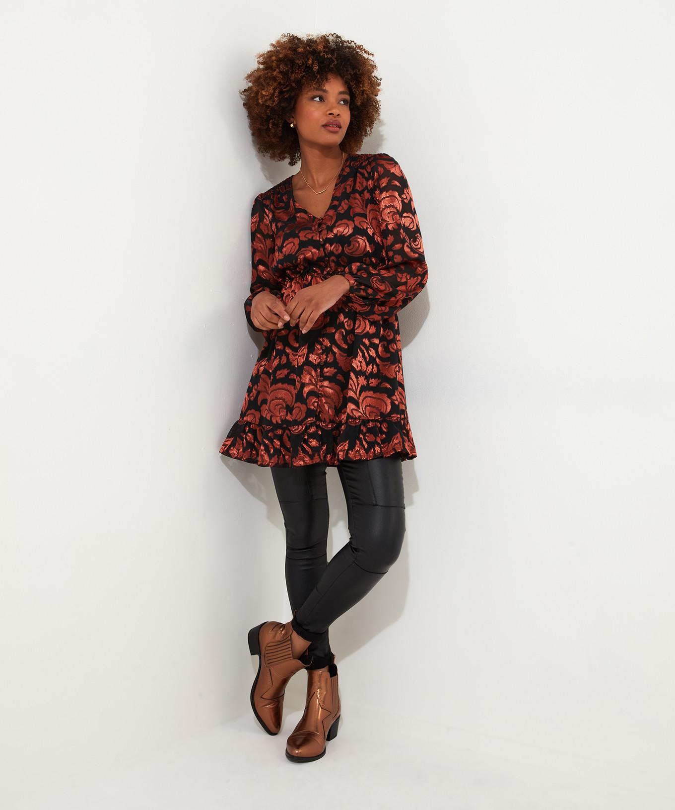 Joe Browns  Robe Tunique Col V Florale 