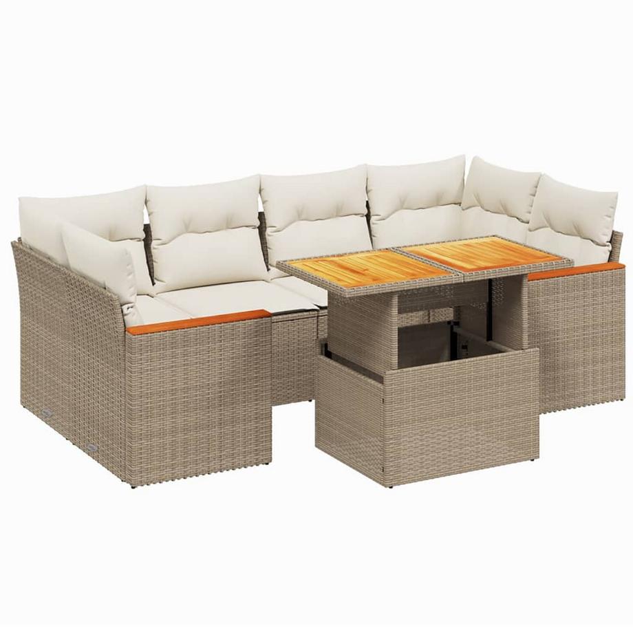 set divano da giardino Polirattan