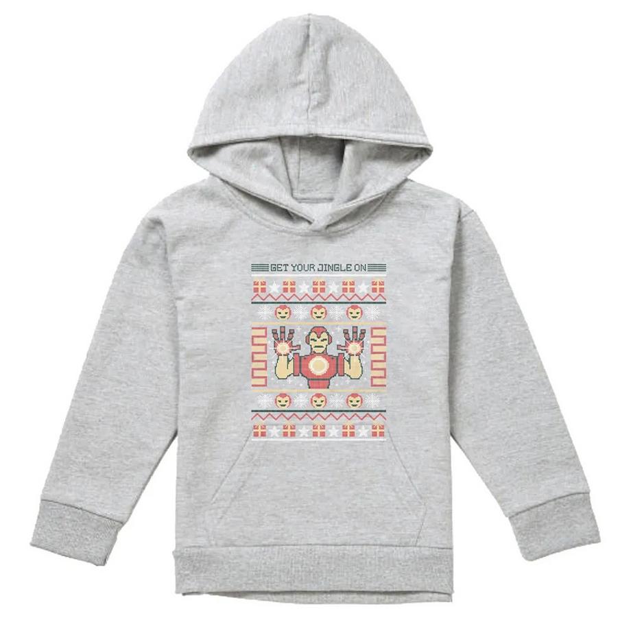 Sweat À Capuche Noël Motif Iron Man