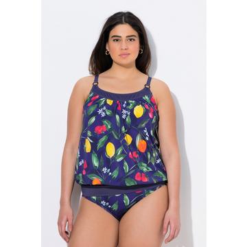 Tankini, motif fruits, bonnets souples, bretelles réglables, matière recyclée