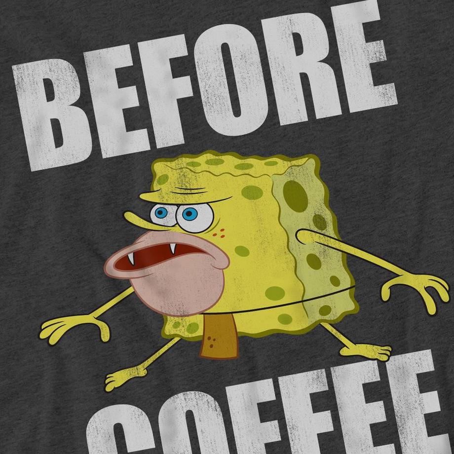 Nickelodeon  Before Coffee Meme T-Shirt 