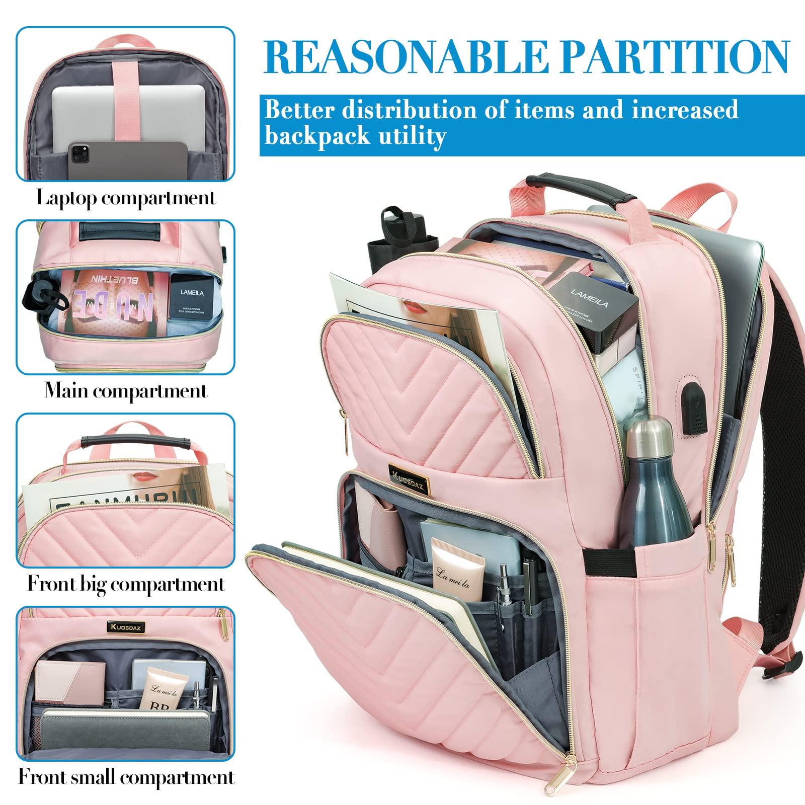 Only-bags.store Zaino scuola per adolescenti con porta di ricarica USB Daypack impermeabile per laptop  