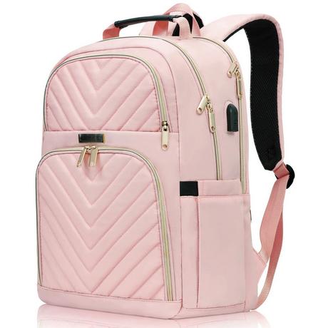 Only-bags.store Zaino scuola per adolescenti con porta di ricarica USB Daypack impermeabile per laptop  