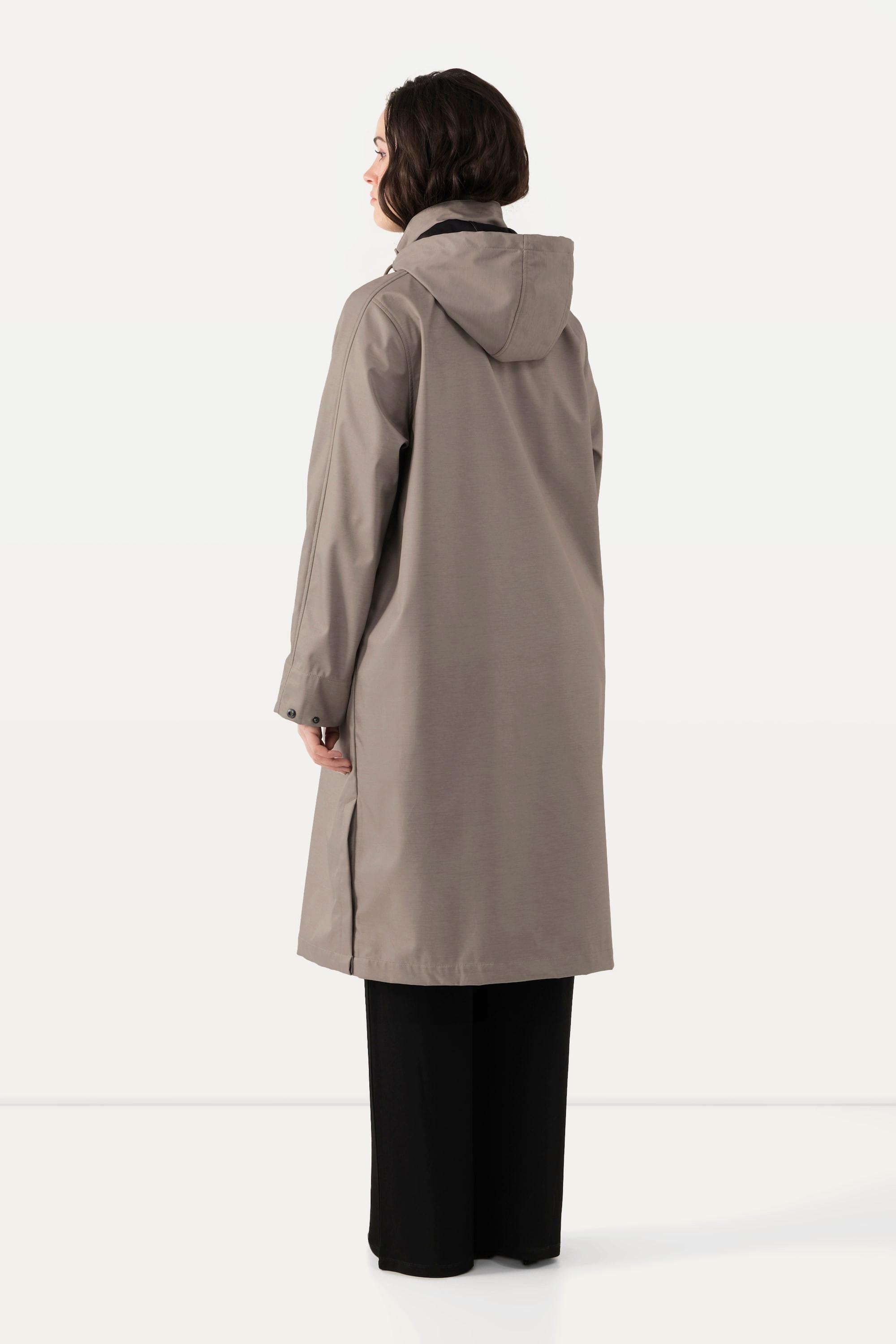 Ulla Popken  HYPRAR Softshell-Mantel, wasserdicht, Stehkragen 