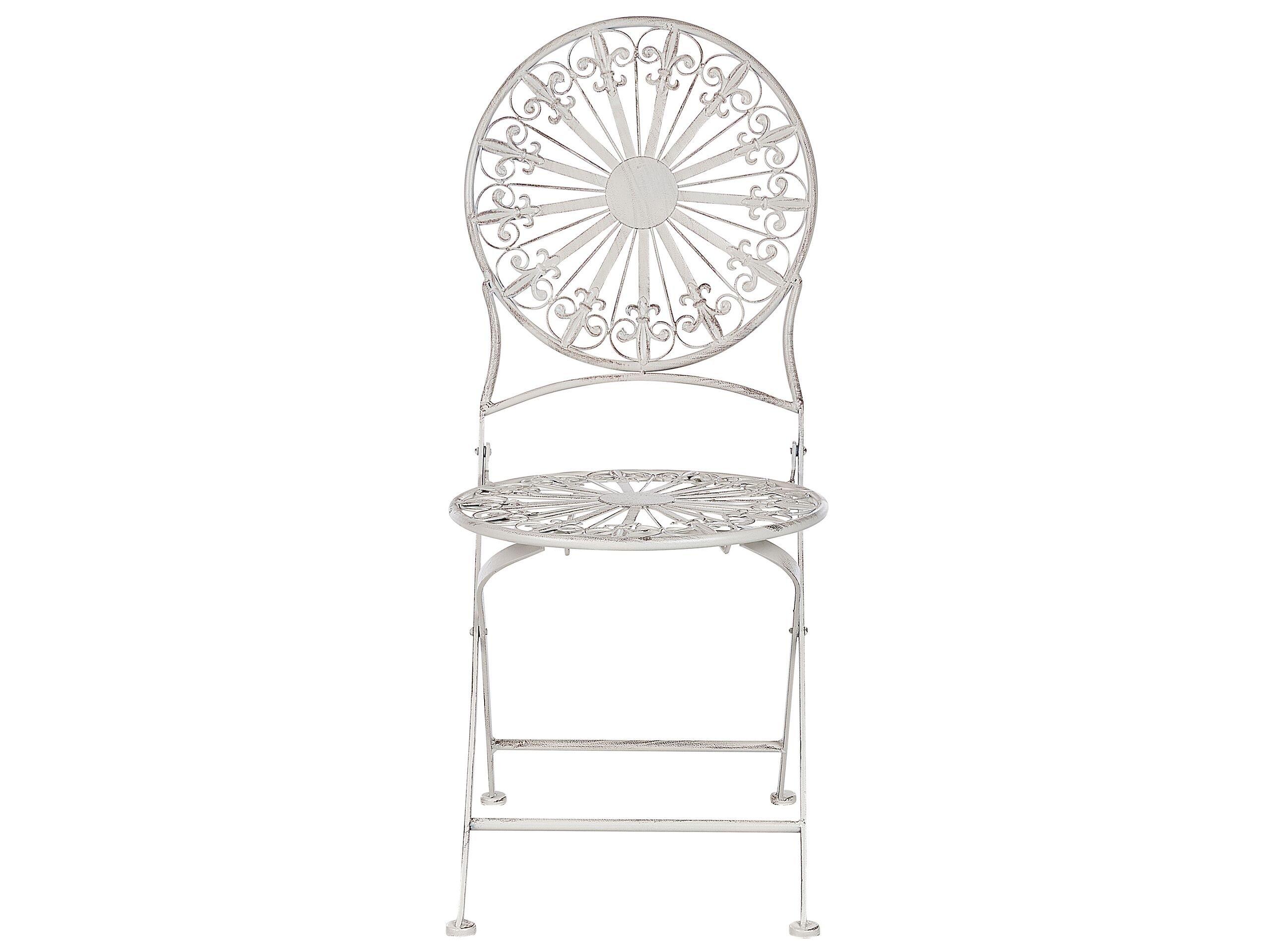 Beliani Bistro Set aus Eisen Rustikal SCAFA  