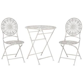 Beliani Bistro Set aus Eisen Rustikal SCAFA  