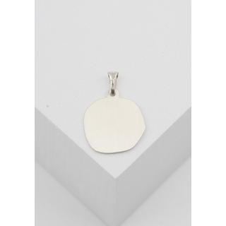 MUAU Schmuck  Pendentif signe du zodiaque taureau or blanc 750, 16x22mm 