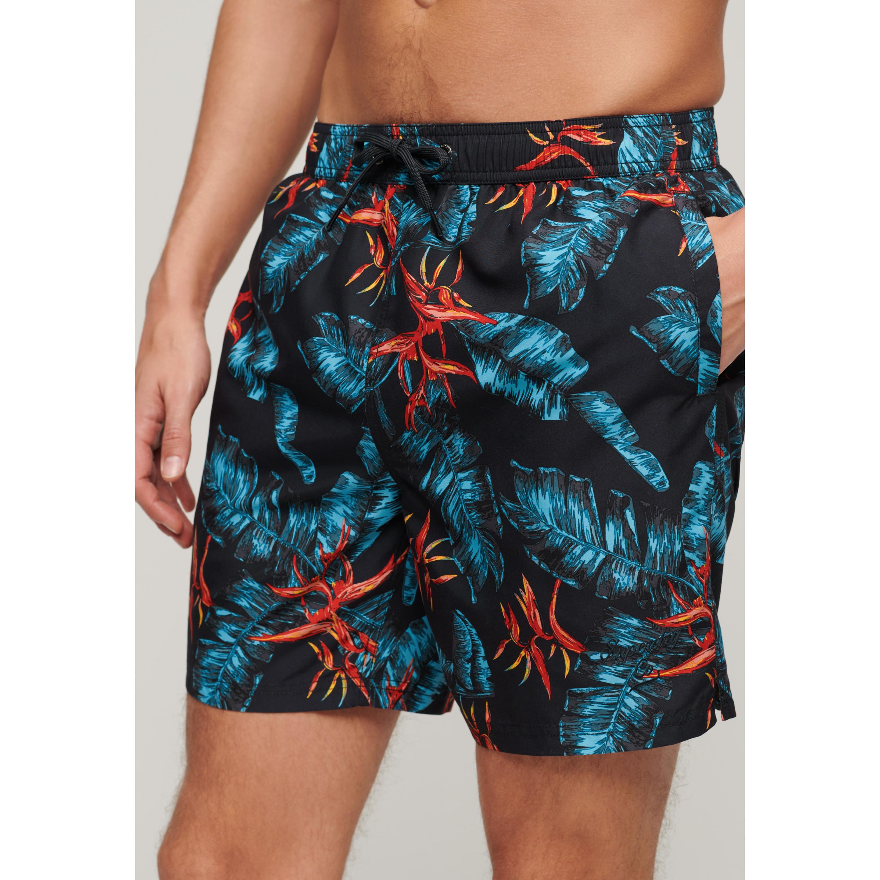 Superdry Hawaii Print Badeshorts  