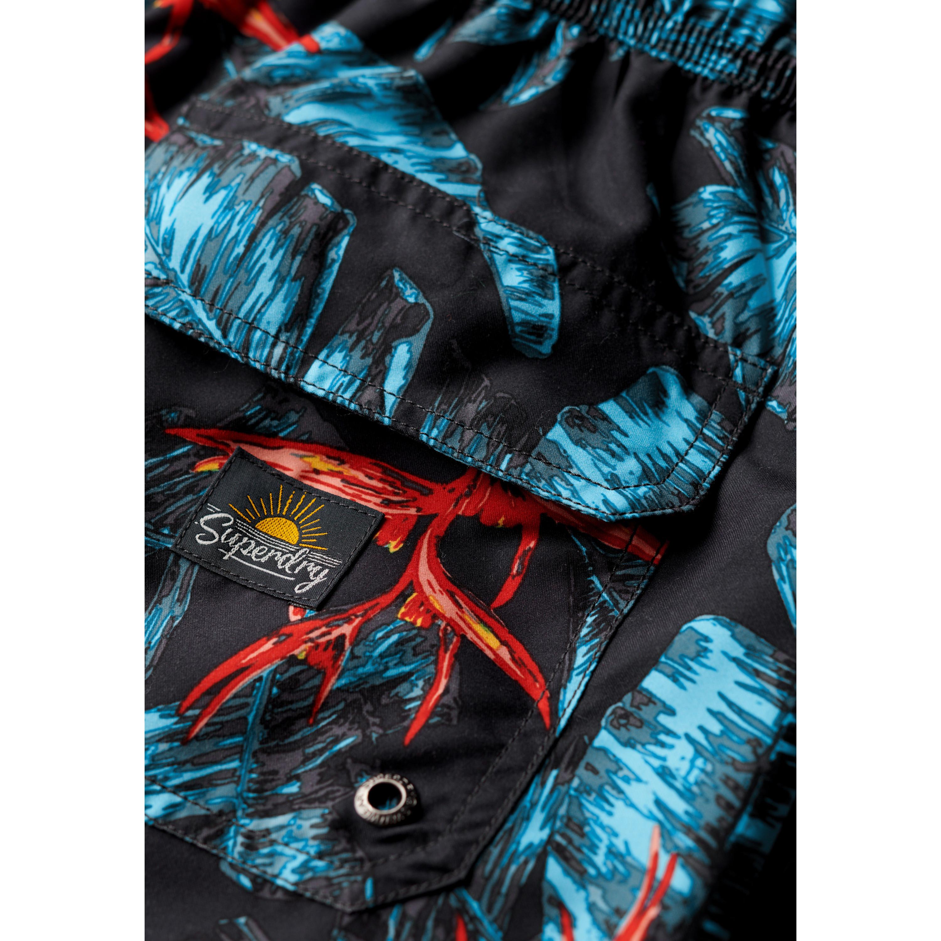 Superdry Hawaii Print Badeshorts  