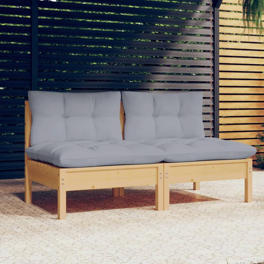 VidaXL 2-sitzer-gartensofa kiefernholz  