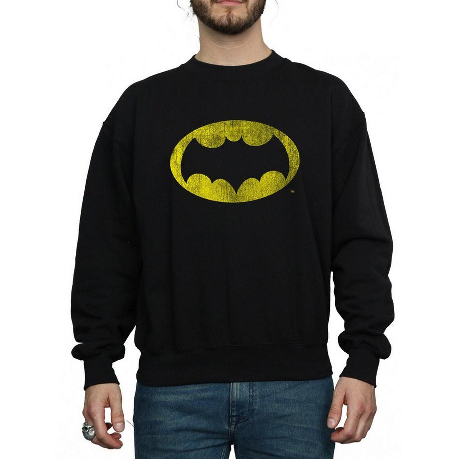 DC COMICS Batman Distressed Logo Sweatshirt  
