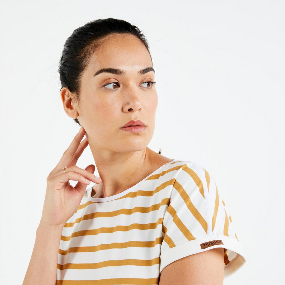 TRIBORD  T-shirt donna maniche corte regular fit cotone 