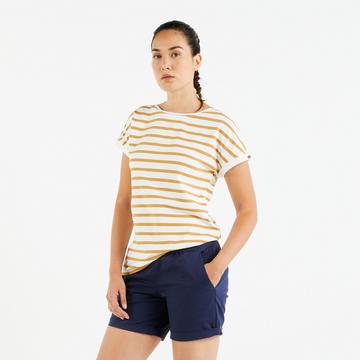 T-shirt donna maniche corte regular fit cotone