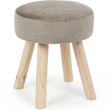 Tabouret rembourré Adeline Taupe