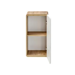 Vente-unique Colonna per bagno L32 x l35 x H68 cm Naturale e Bianco - ARUBA  
