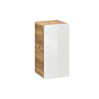 Vente-unique Colonna per bagno L32 x l35 x H68 cm Naturale e Bianco - ARUBA  