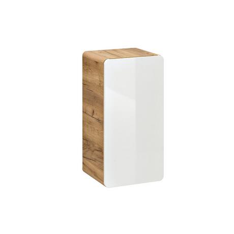 Vente-unique Colonna per bagno L32 x l35 x H68 cm Naturale e Bianco - ARUBA  