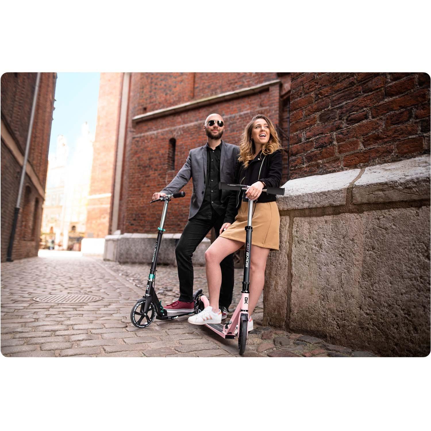 B2X  Stadtroller Soke Schwarz/Rosa 