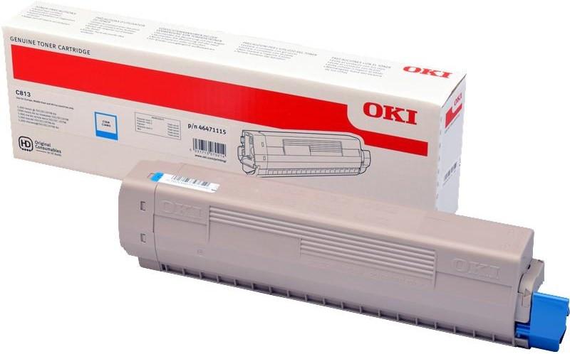 OKI  Toner 46471115 cyan, C800 ca. 5'000 Seiten, ISO/IEC 19798 