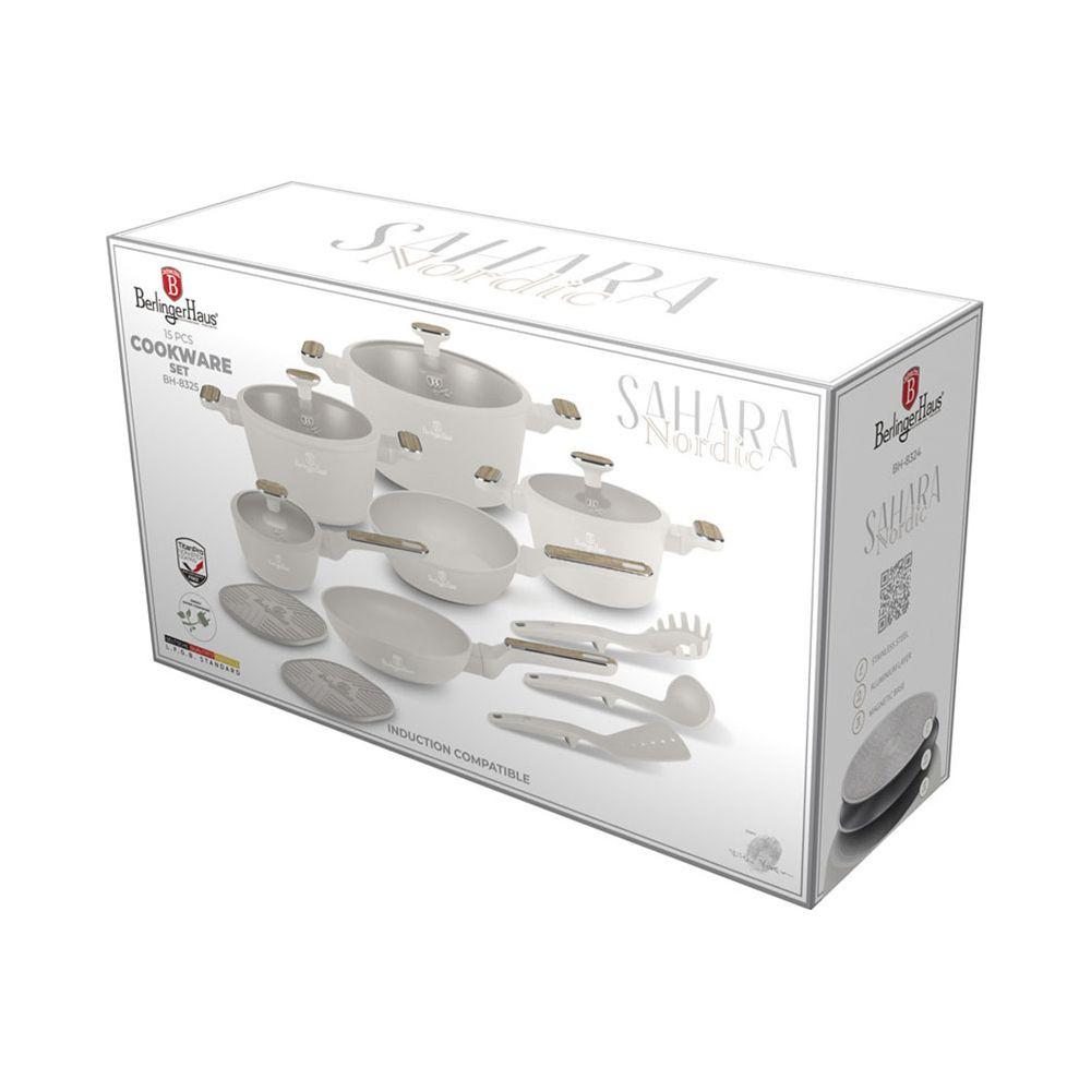 Berlinger 15-teiliges Kochgeschirr-Set Sahara Nordic Collection  