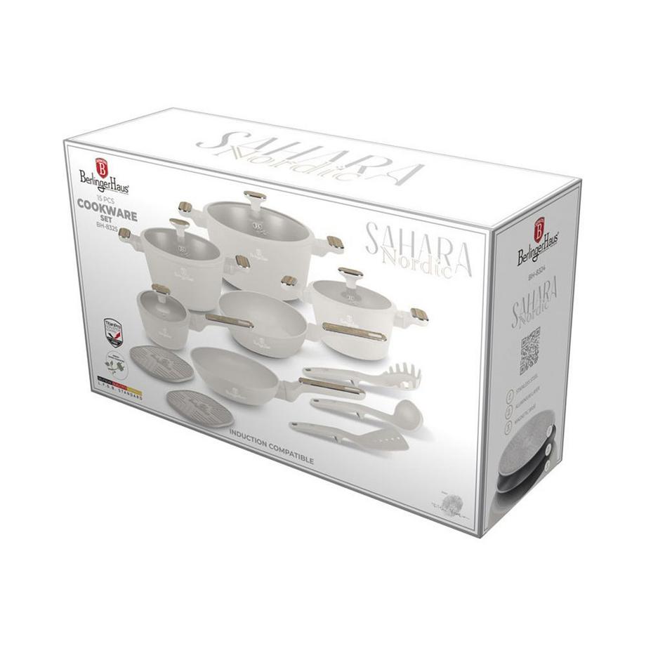 Berlinger 15-teiliges Kochgeschirr-Set Sahara Nordic Collection  