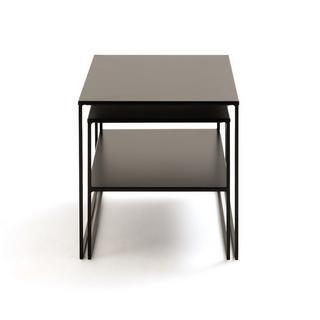 La Redoute Intérieurs Lot de 2 tables basses gigognes acier  