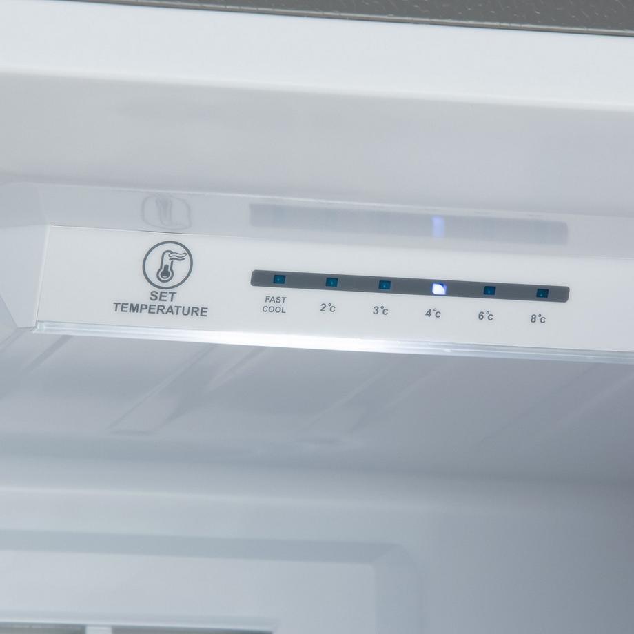 DOMO Kühl- / Gefrierkombination DO91336C, 310 L, INOX-Look, NoFrost  