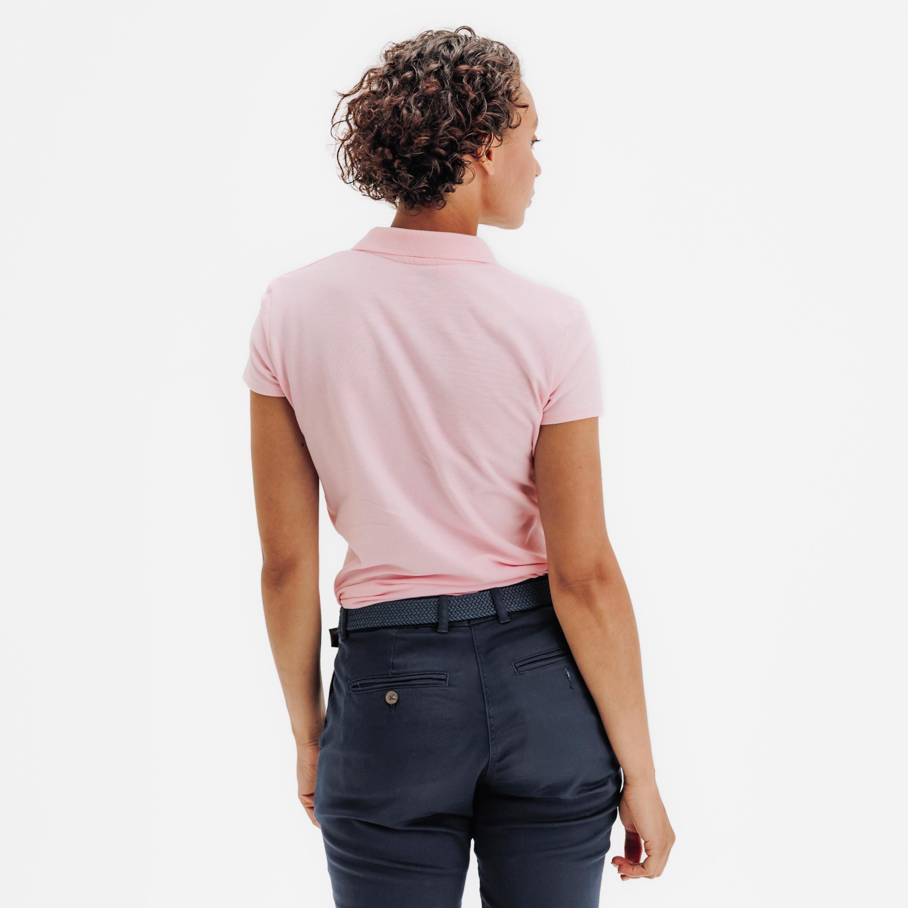 INESIS  Polo de golf femme manches courtes coton 