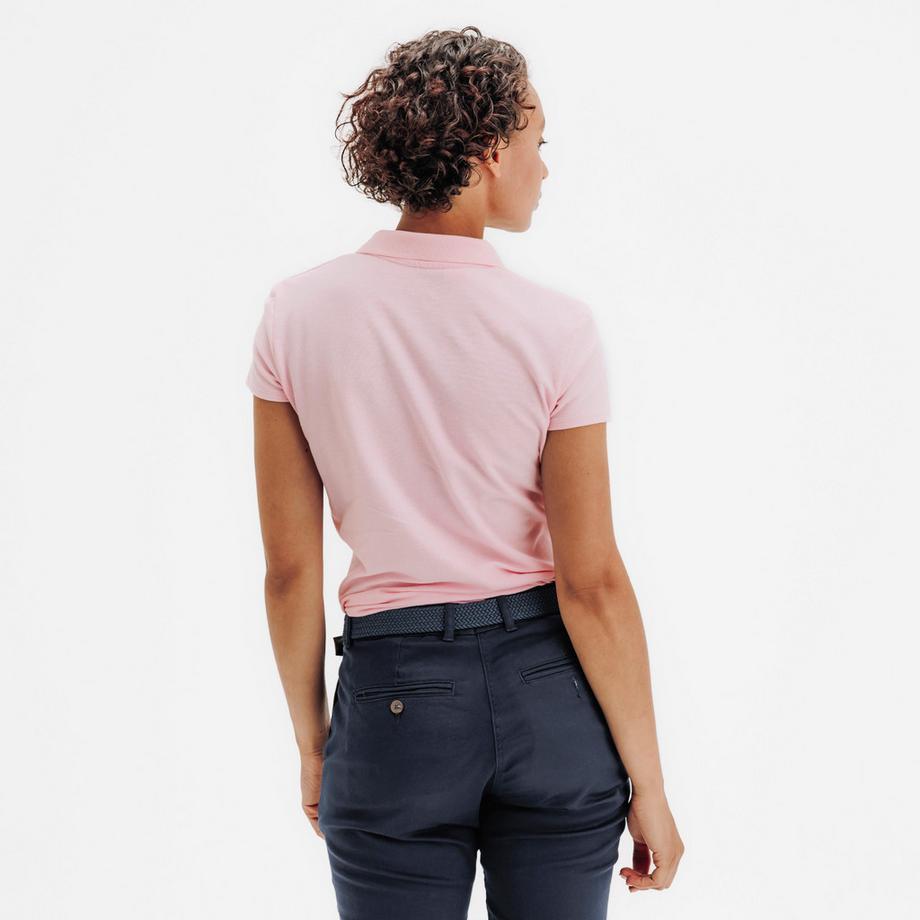 INESIS  Polo de golf femme manches courtes coton 
