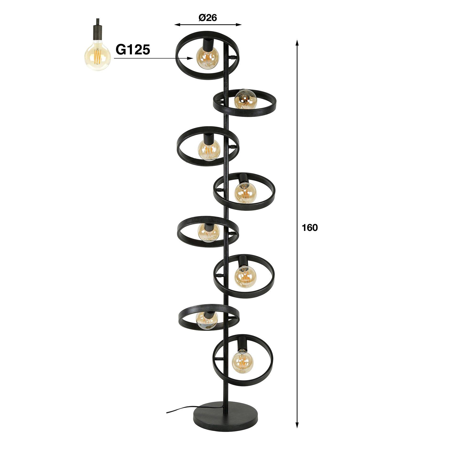 mutoni Lampadaire 8L Hover  