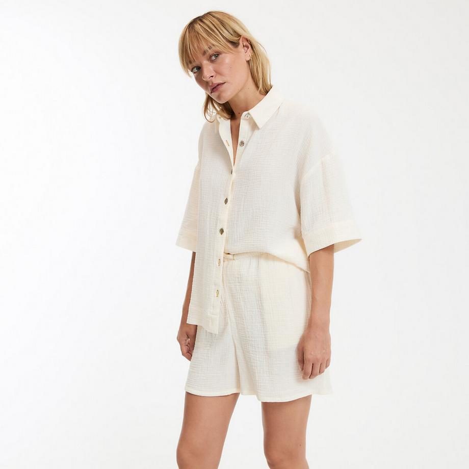 La Redoute Collections Kurzpyjama Baumwollmusselin  