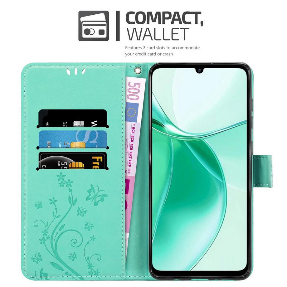 Cadorabo  ZTE Blade A35 / A55 Hülle mit Blumen Muster 