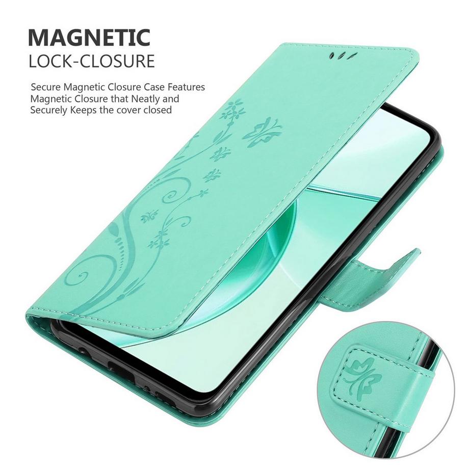 Cadorabo  ZTE Blade A35 / A55 Hülle mit Blumen Muster 