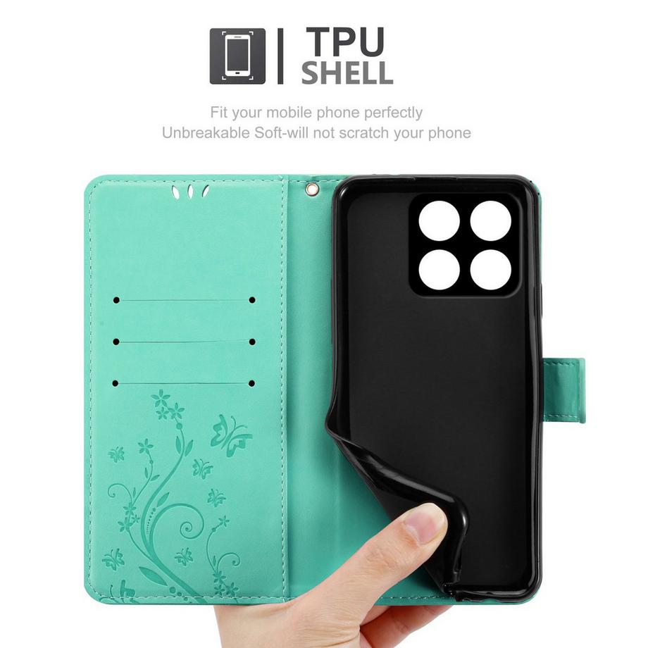 Cadorabo  ZTE Blade A35 / A55 Hülle mit Blumen Muster 