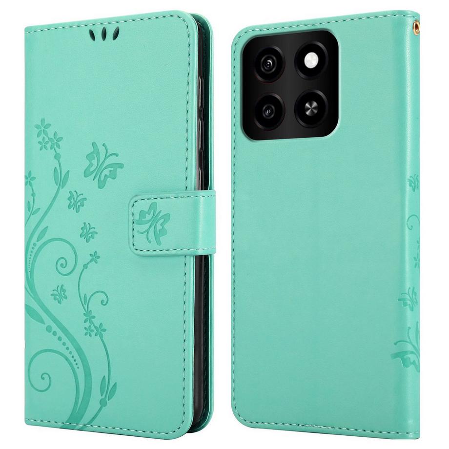 Cadorabo  ZTE Blade A35 / A55 Hülle mit Blumen Muster 