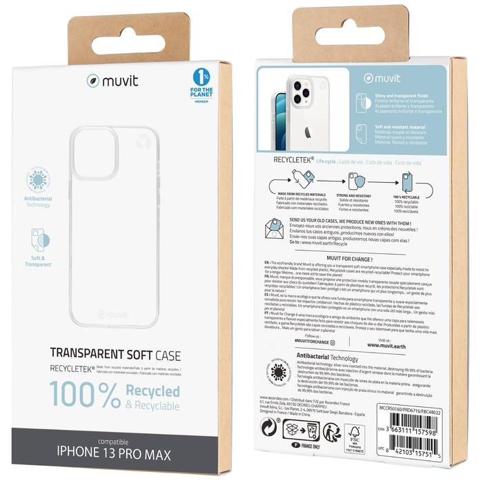 Muvit  Apple iPhone 13 Pro Max Hülle Recycletek 