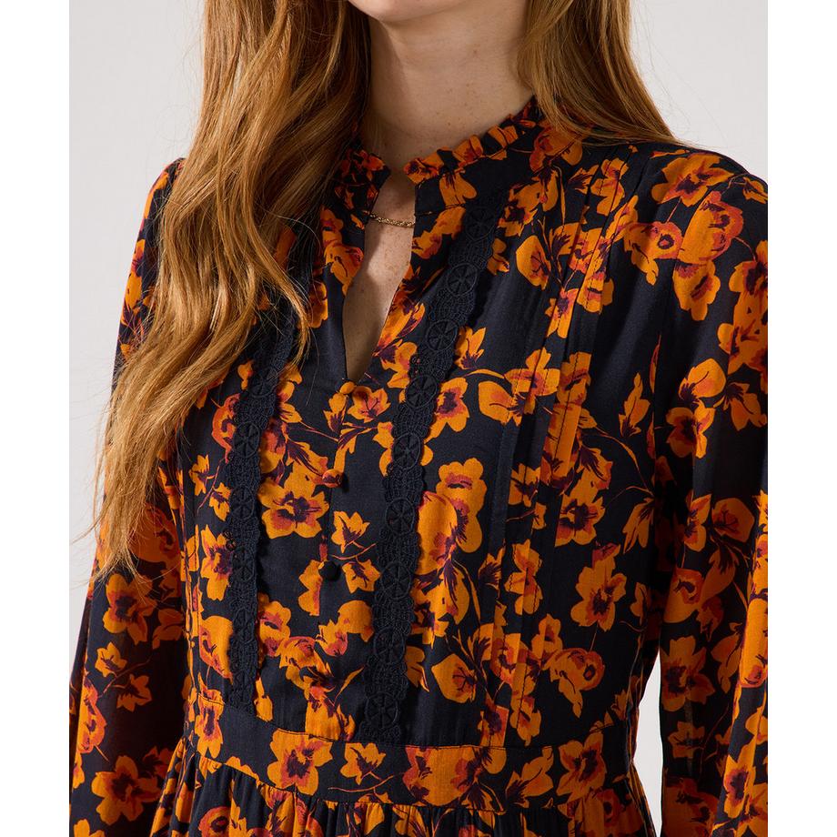 Joe Browns Florales Georgette Stufenkleid  