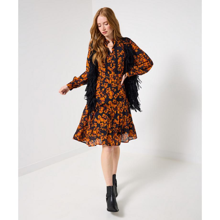 Joe Browns Florales Georgette Stufenkleid  