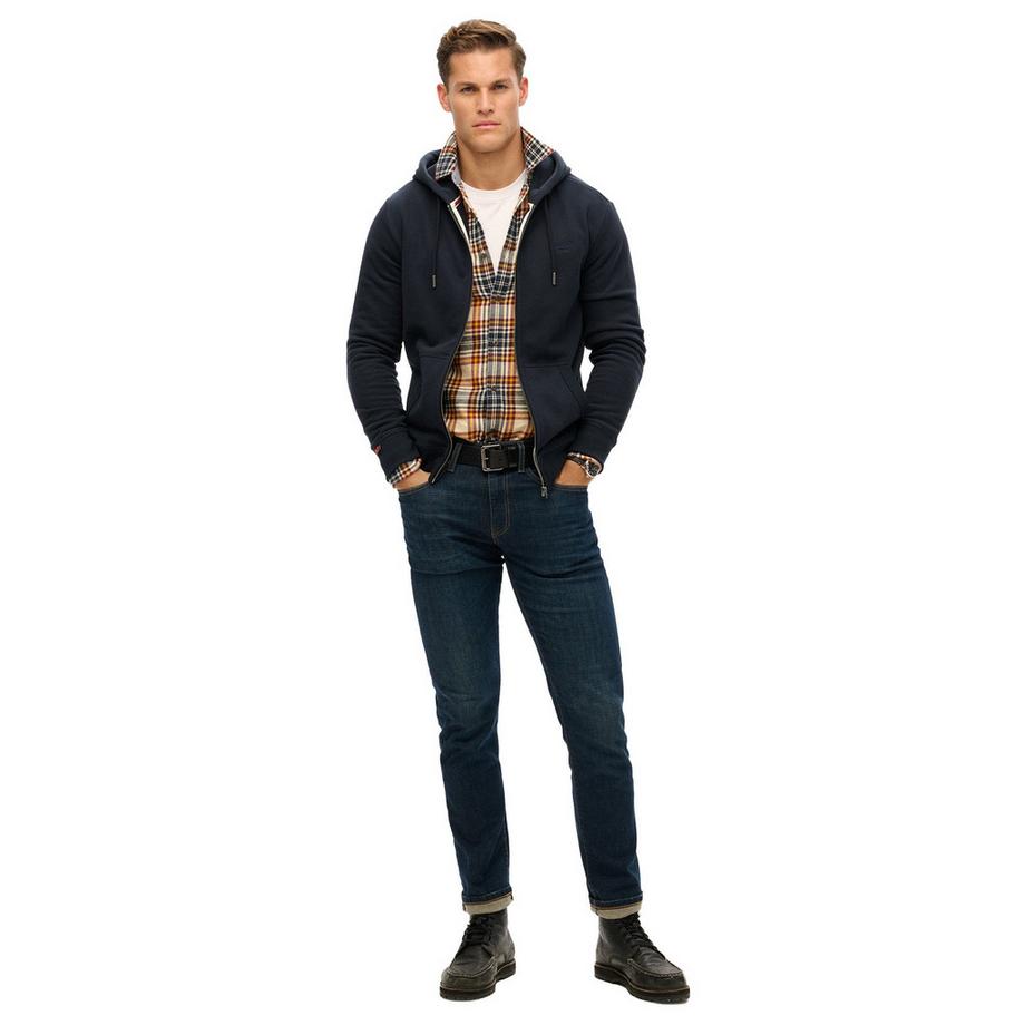 Superdry Essential Logo Zip Hoodie Vestibilità Slim  