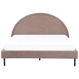 Beliani Bett mit Lattenrost aus Bouclé Retro MARGUT  