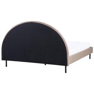 Beliani Bett mit Lattenrost aus Bouclé Retro MARGUT  