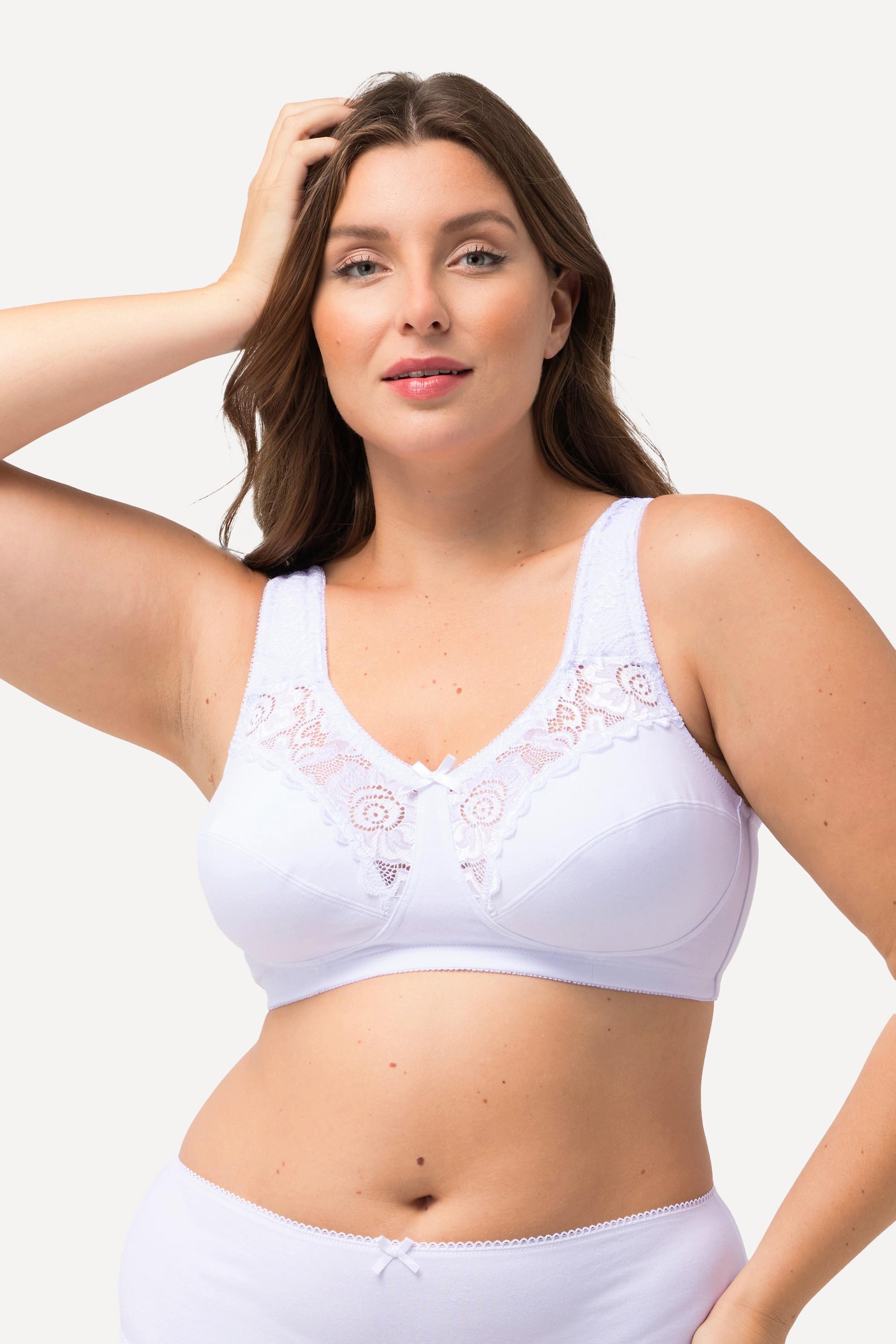 Ulla Popken  Soutien-gorge de maintien Kelly. Modèle sans armatures, dentelle - bonnets C-E 