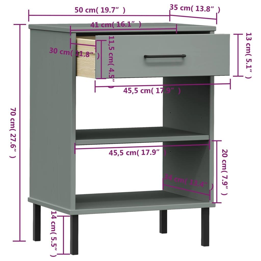 VidaXL Konsolenschrank kiefernholz  